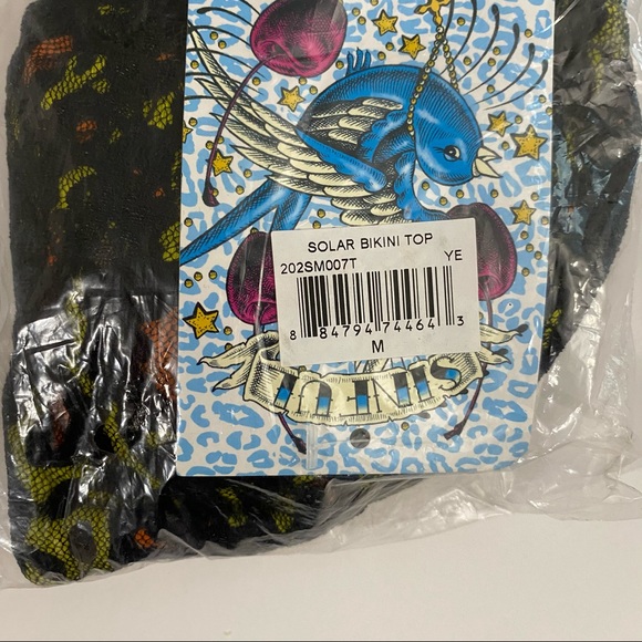 Sinful by Affliction Solar Reversible Bikini Triangle Top Only, Size Large - Picture 8 of 9